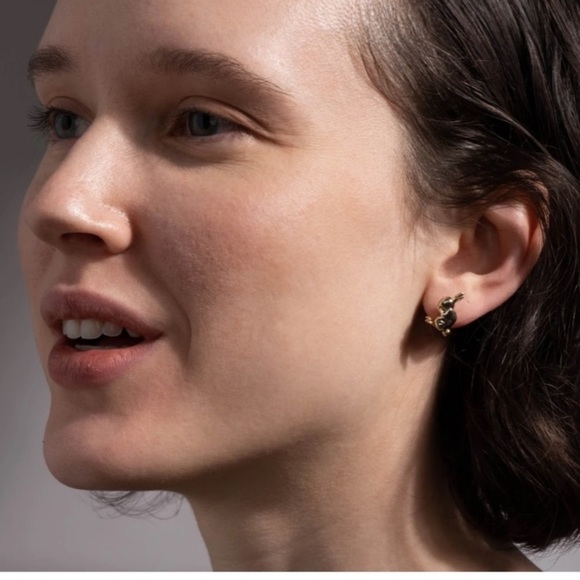 Alexis Bittar New Gold Hare Bunny Sculpted Woodland Animals Small Stud Earrings - Picture 10 of 16